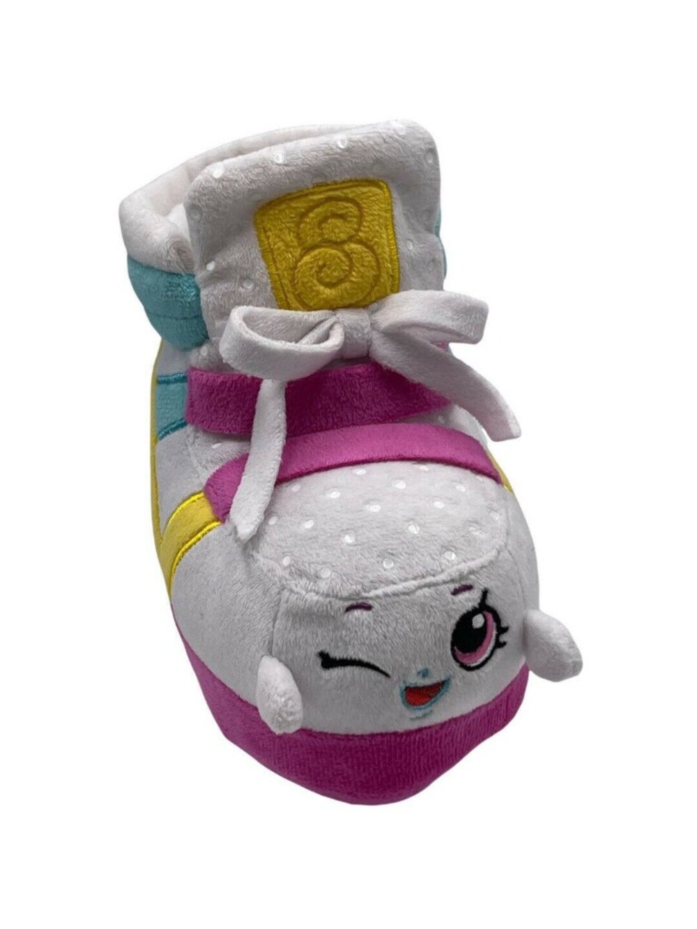 Shopkins Sneaky Wedge Sneaker Shoe Plush Toy Pink White Yellow Aqua 5.5"
